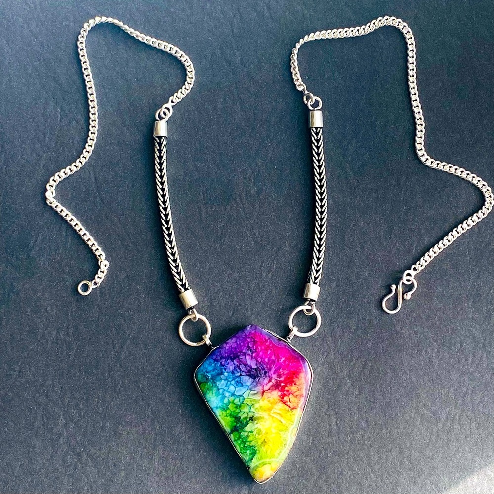 Rainbow Quartz Necklace